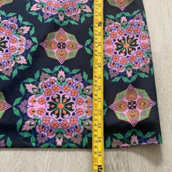 J. Crew Factory Navy purple Floral Shift Dress Sz 2 career or casual midi party - Picture 8 of 12